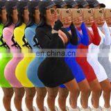 Plus Size Long Sleeve Sexy Bodycon Girls' Dresses Casual Sport Fall Short Mini Dress Women Dresses Women Casual Dresses thumbnail-7