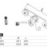 Frameless Fence Stainless Steel Balcony Stair Round Glass Clamp Mirror Satin Finish thumbnail-4