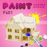 Hot sale wooden craft house model