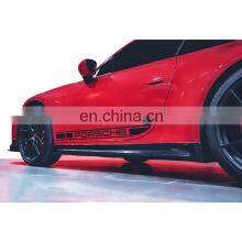 High Quality Carbon Fiber Side Skirt for Porsche Carrare 911 992 Side Skirt for 992 thumbnail-1