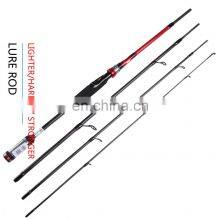 2.1m 2.4m 2.7m Four-section Carbon Straight Handle Lure Fishing Rod