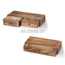 Плаваюшие стеллажи, настенные стеллажи для хранения с 2 ящиками