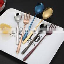 Stainless Steel 24 Piece Plated Golden Hotel Cutlery Wedding Restaurant Homefelt Flatware Sets thumbnail-5