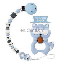 Food Grade BPA Free Soft Baby Pacifier Clip Silicone Beads for Gift thumbnail-1