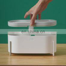 Luxury Livingroom Facial Tissue Paper Dispenser Car Strong ABS Plastic Tissue Toilet Paper Holder Organizer Tissue Box Holder thumbnail-2