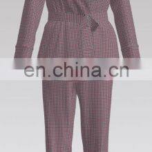 Recycle Polyester Rayon TR Yarn Dyed Plaid for Dress and Shirt thumbnail-5