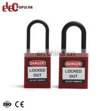 High Quality Steel Plated Chromium Thin Shackle Pad Lock Safety Padlock thumbnail-4