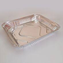 Medium Rectangular Aluminum Foil Tableware Catering Kitchen Hotel Barbecue Baking Oven Tray Food Grade Environmental Protection Recyclable thumbnail-3