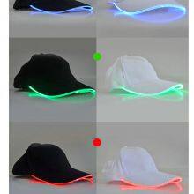 Manufacturers Wholesale Noctilucent Running Cap Advertising Fiber Optic Light Mountaineering Sun Hat LED Baseball Hat thumbnail-4