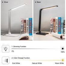 Multifunctional Reading Light Led Folding Wireless Charging Desk Lamp With USB Charging Port Eye Protection Study Table Lamps thumbnail-3