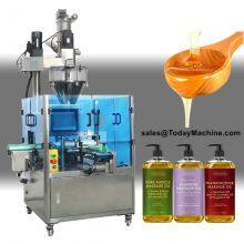 Automatic Auger Filler Salt Sugar Milk Cocoa Spices Protein Powder Rotary Filling Machine