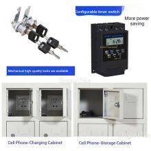 Robuster Telefonaufladeschrank mit Stahlschlössern und maßgeschneiderten Steckdosen | Ideal für große öffentliche Veranstaltungsorte und Bildungseinrichtungen thumbnail-3