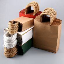 Kraft Paper Eco Friendly Paper Bag With With Your Own Logo thumbnail-3