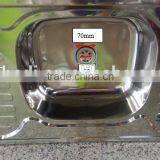 1.2 m Double Drain Board Single Bowl Sinks Stainless Steel Kitchen Sink HD12050S thumbnail-3