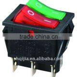 Led 4pins On-off /DPDT/Double Pole Double Throw Silver Contact Light Switch 16A 250V AC KCD4-201NC Rocker Switch