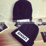 2016 Newest Cool Punk Rock Eye Pattern Rolled Brim Man Women Beanie Hats thumbnail-3