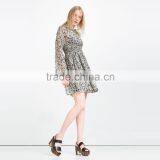 2016 Fashion New Spring and Summer Lady Dress Long Printed Dress HSD1017 thumbnail-2