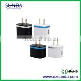 EU/US/UK smart usb universal travel charger adapter 2.1A