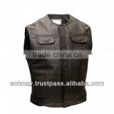 Vest Made by Cowhide Leather for Men