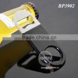 Small Is Beautiful Portable Pocket Black Soft PVC Coated Stainless Steel Metal Wholesale Bottle Opener thumbnail-3