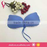 Customized Latest Hot Girls Blue Dress Up Sexy Thin Invisible Wing Bra thumbnail-1