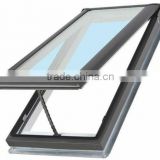 Double Glazing Aluminum top hinged roof window in guangzhou factory