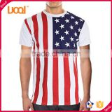 Oem wholesale silk screen printing 100% cotton us flag t-shirts for mens                        
                                                                                Supplier's Choice