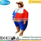 DJ-CO-165 Adult Cowboy Hat Navy Colorful Costume Inflatable Dress Decorative Outfit
