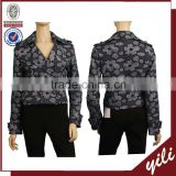 2016 new style floral pattern lady wool short winter coat design WJ150331791