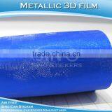 Fast Delivery Air Free Channel Metallic Chrome Blue Auto Wrap Vinyl Sticker thumbnail-1