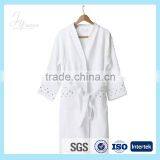 Fancy Western White Cotton Bathrobe thumbnail-2