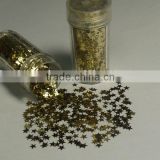 3mm Gold Color Star Sharp Glitters