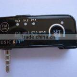 China Supplier New 3.5mm FM Car Kit Music New Iphone FM Transmitter For Android Cellphone IPhone 3 5 4s