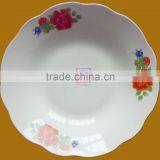 Stock Ceramic Soup Plate Cut Edge With Cheap Price thumbnail-3