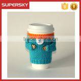 V-166 NBA Cute Coffe Hand Knitted Sleeve Cosy Cup Mug Sweater/coffee Sweater/cup Accessory thumbnail-1