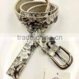 Women's Cotton Canvas Belt With Print thumbnail-3