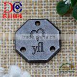 Zinc Alloy High Quality Metal Jeans Logo Plate thumbnail-3