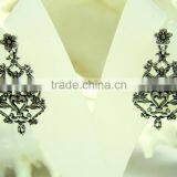 Oxidized Filigree 925 Sterling Silver Earring Jewelry, Oxidized Sterling Silver 925 Jewelry thumbnail-2