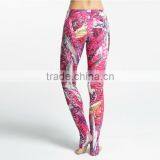 Ladies 92 Polyester 8 Spandex Leggings, Sublimation Yoga Pants thumbnail-1