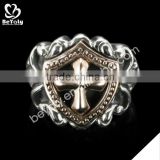 2015 cheap price jewelry 316l stainless steel skull engagement ring for women