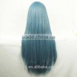 Cheap Fashionable Cosplay Wig Long Straight Human Wigs 80cm thumbnail-3