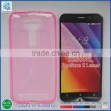 Transparent Candy Colors TPU Phone Case For Asus Zenfone 2 Laser 5.0 inch Soft Silicon Gel Covers