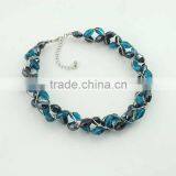 Magnetic Simple Design Silver Chain Cross Beaded Jeweley Set thumbnail-5