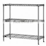 3 Tiers Chromed Metal Wire Shelving, Storage Rack thumbnail-1