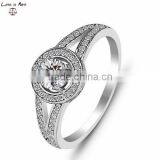 Factory Produce Custom 925 Sterling Silver Ring Simple Design Wedding Ring thumbnail-1