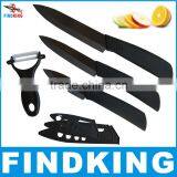 Top Quality Gifts Zirconia Black Blade Black Handle 3" 4" 5" Inch + Peeler + Covers Ceramic Knife Set Kitchen Fruit Knife Set thumbnail-1