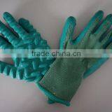 Anti-Vibration Cotton Shell With Latex Coated Safety Gloves at Construction Site thumbnail-5