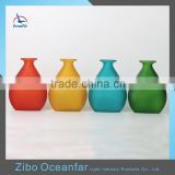 Frosted Colored Center Table Decoration Glass Vase Wholesale Hot Sale Cheap Vases
