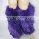 Creative Design Gorgeous Style Fox Fur Leg Warmers High Knee Fur Socks Boots Sleeves thumbnail-1