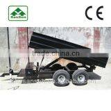 4Wheel Dump Trailer With Hydraulic Power Unit,self-dump Trailer,single Axle Trailer thumbnail-1